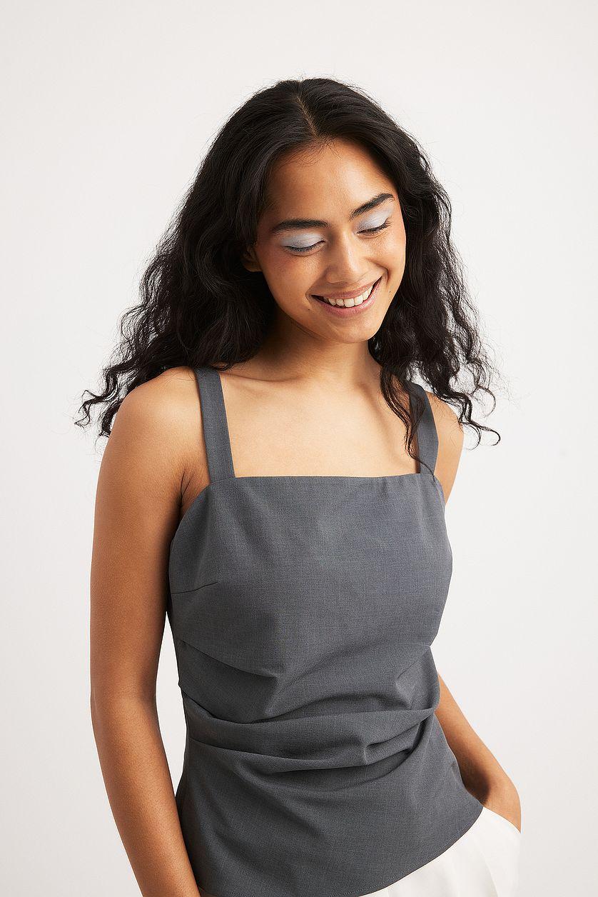 Ruched Waist Tailored Singlet Product Image