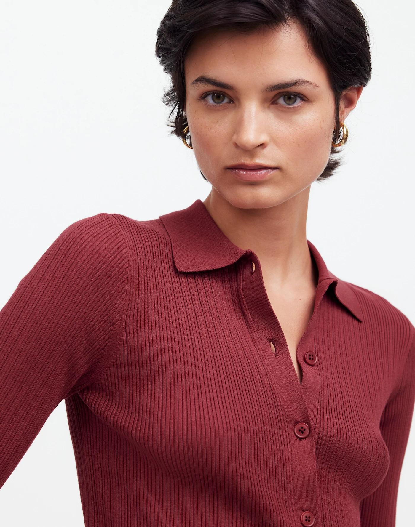 The Signature Knit Sweater Polo Tee Product Image