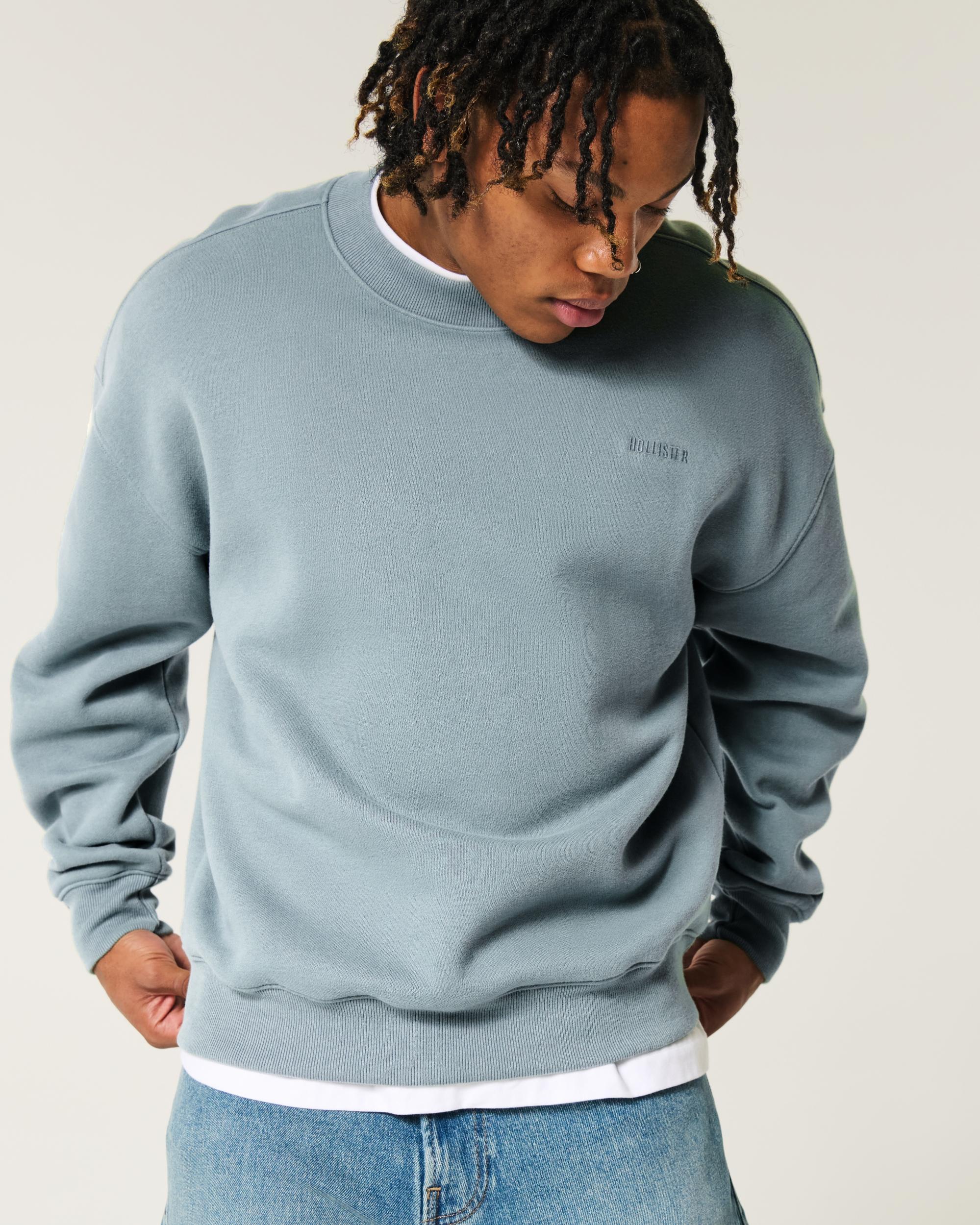 Boxy Logo Crew Sweatshirt Product Image