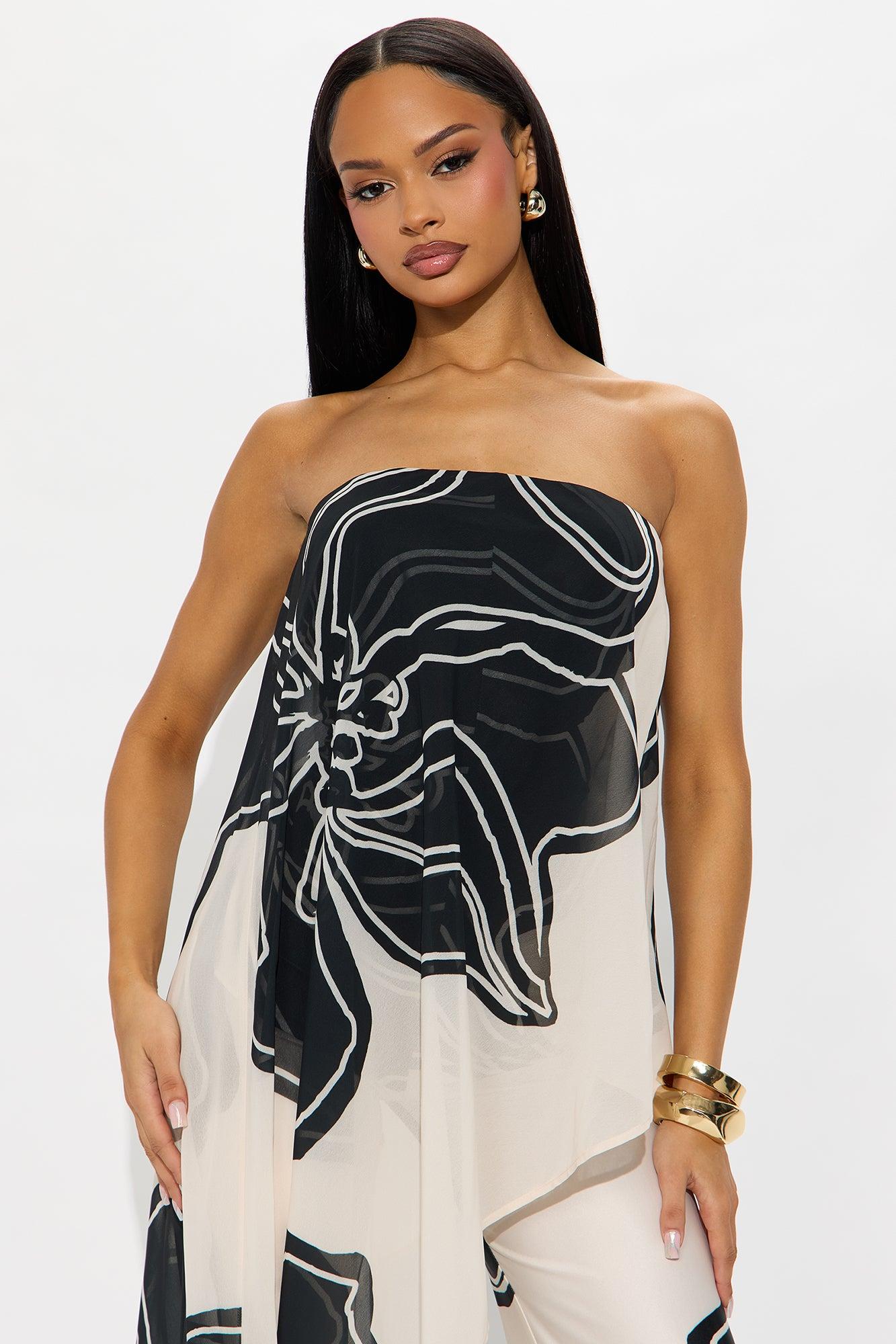 Mia Flowy Floral Jumpsuit - Ivory/combo Female Product Image