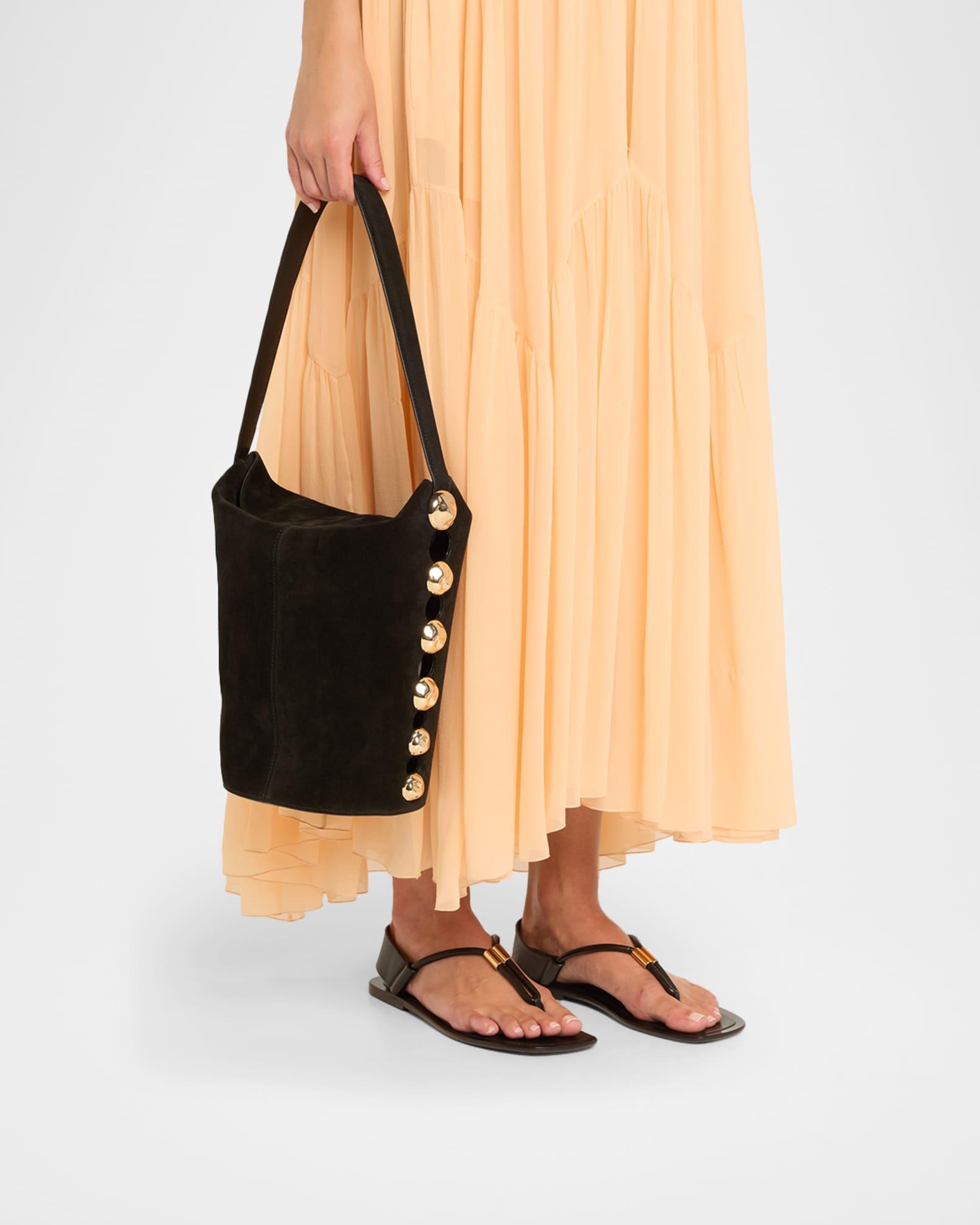 Amaya Studded Leather Bucket Bag Product Image