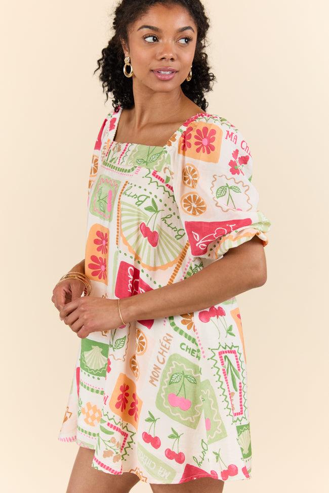 Cherryfic Day Flower Print Mini Dress FINAL SALE Product Image