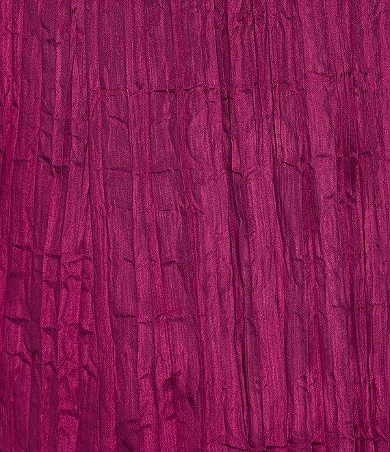 Eileen Fisher Crushed Silk V-Neck Sleeveless Midi Dress Product Image