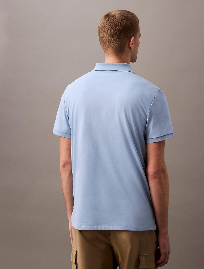 Smooth Cotton Monogram Logo Polo Shirt Product Image