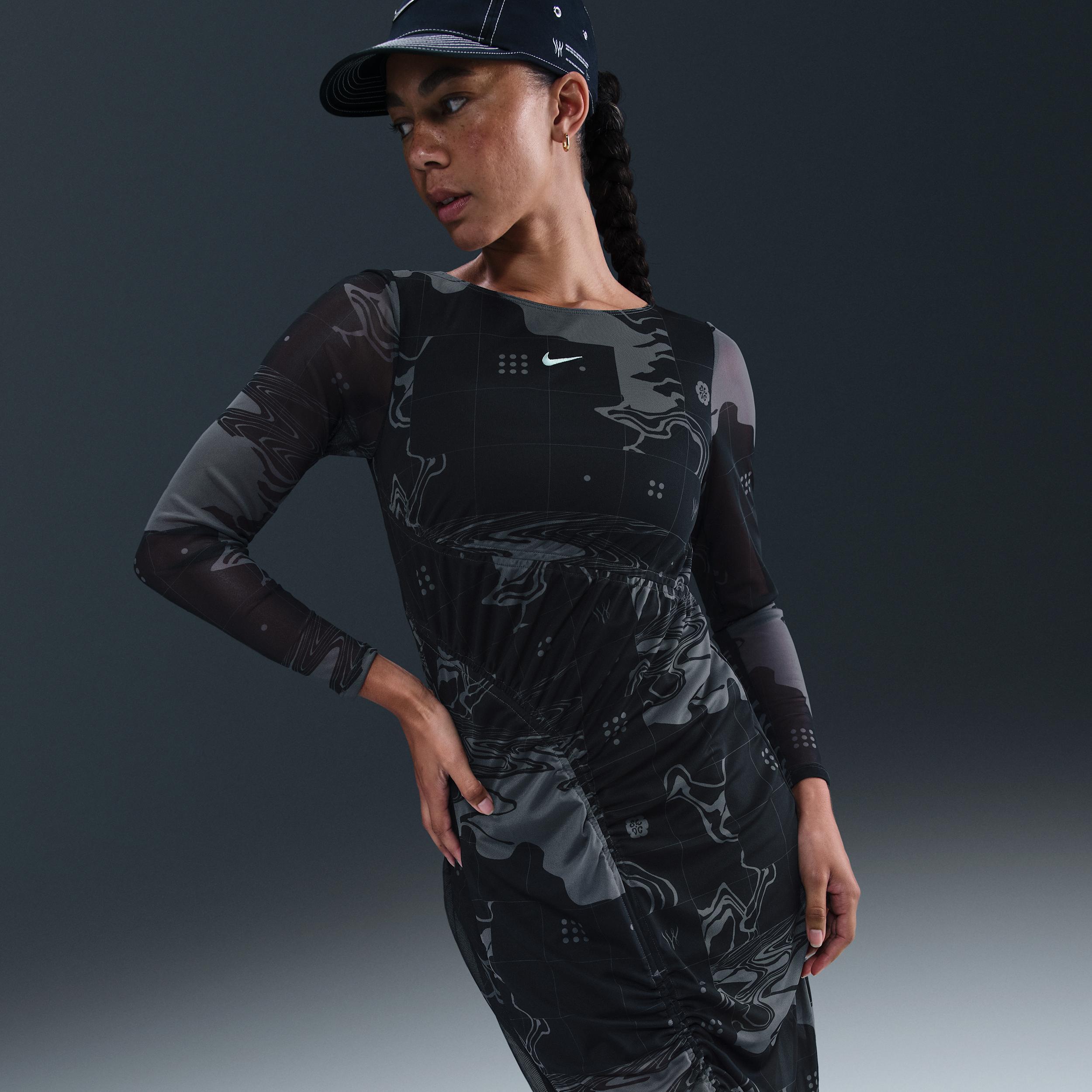 Nike Womens Serena Williams Design Crew Mesh Midi Dress | HM4952-084 Product Image
