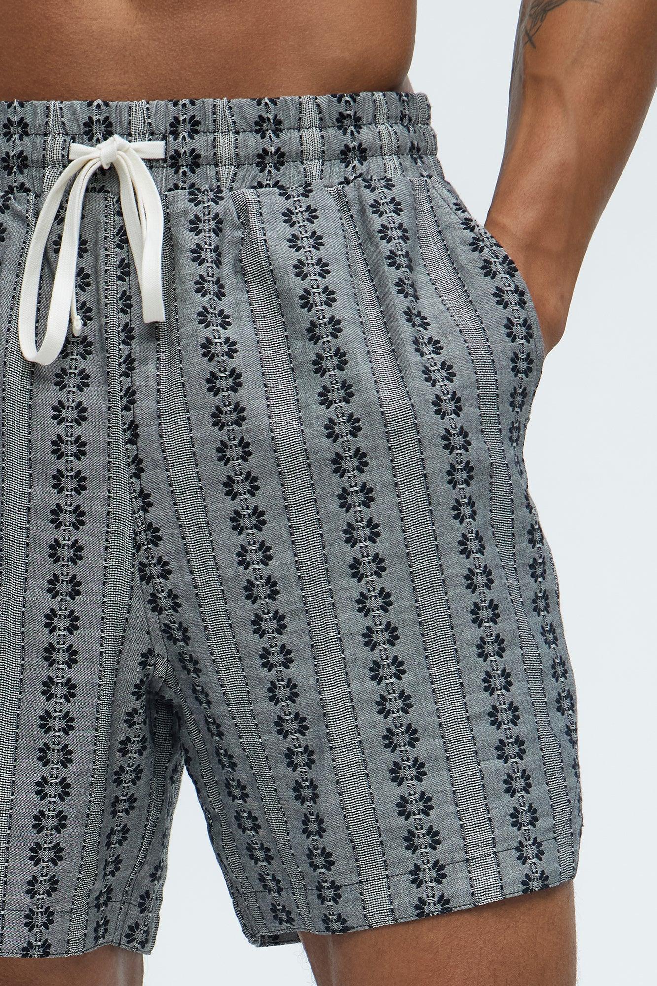 Denali Floral Warm Up Shorts - Black/combo Product Image