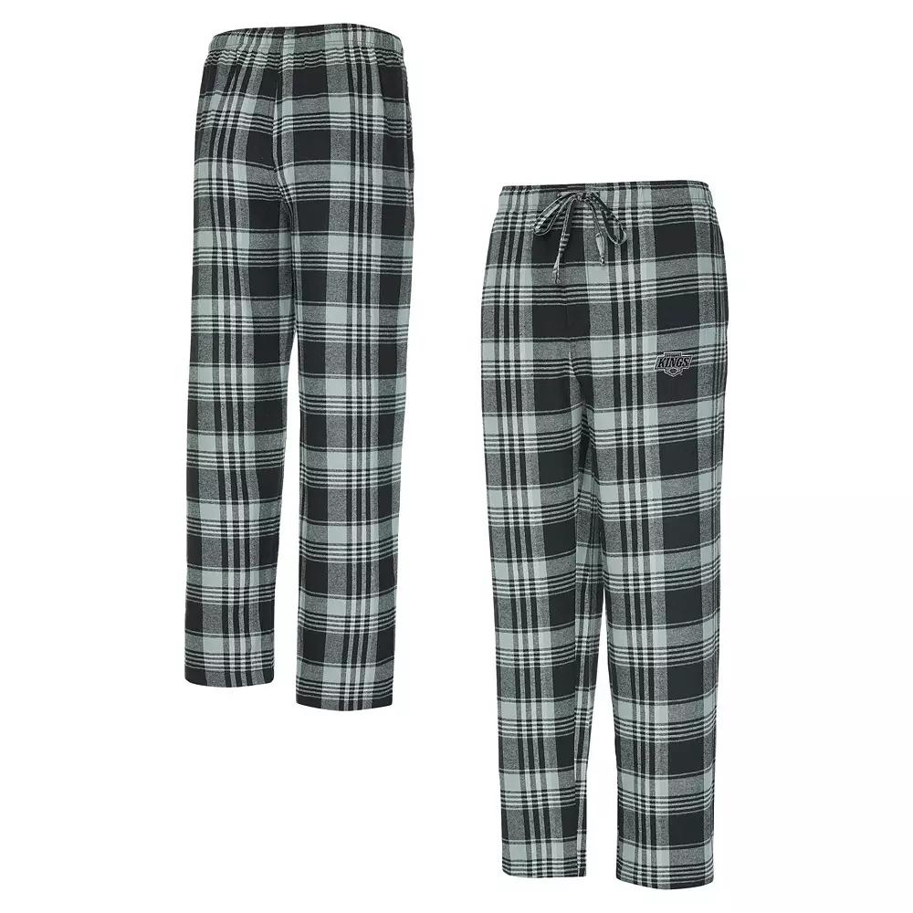 Men's Concepts Sport Black/Gray Dallas Stars Region Flannel Sleep Pants, Size: Large, Str Black Product Image