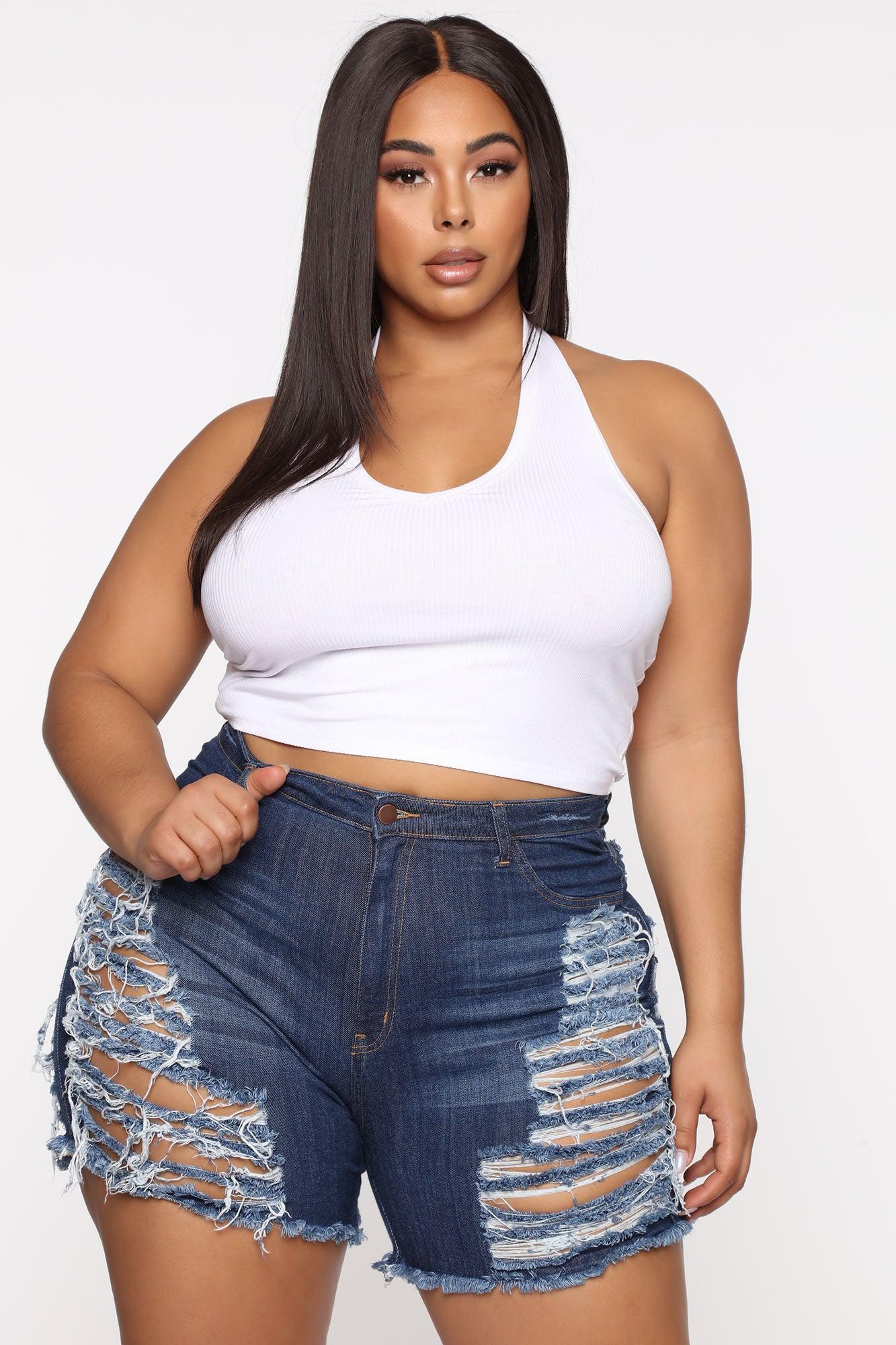 The New Me Halter Top - White Product Image