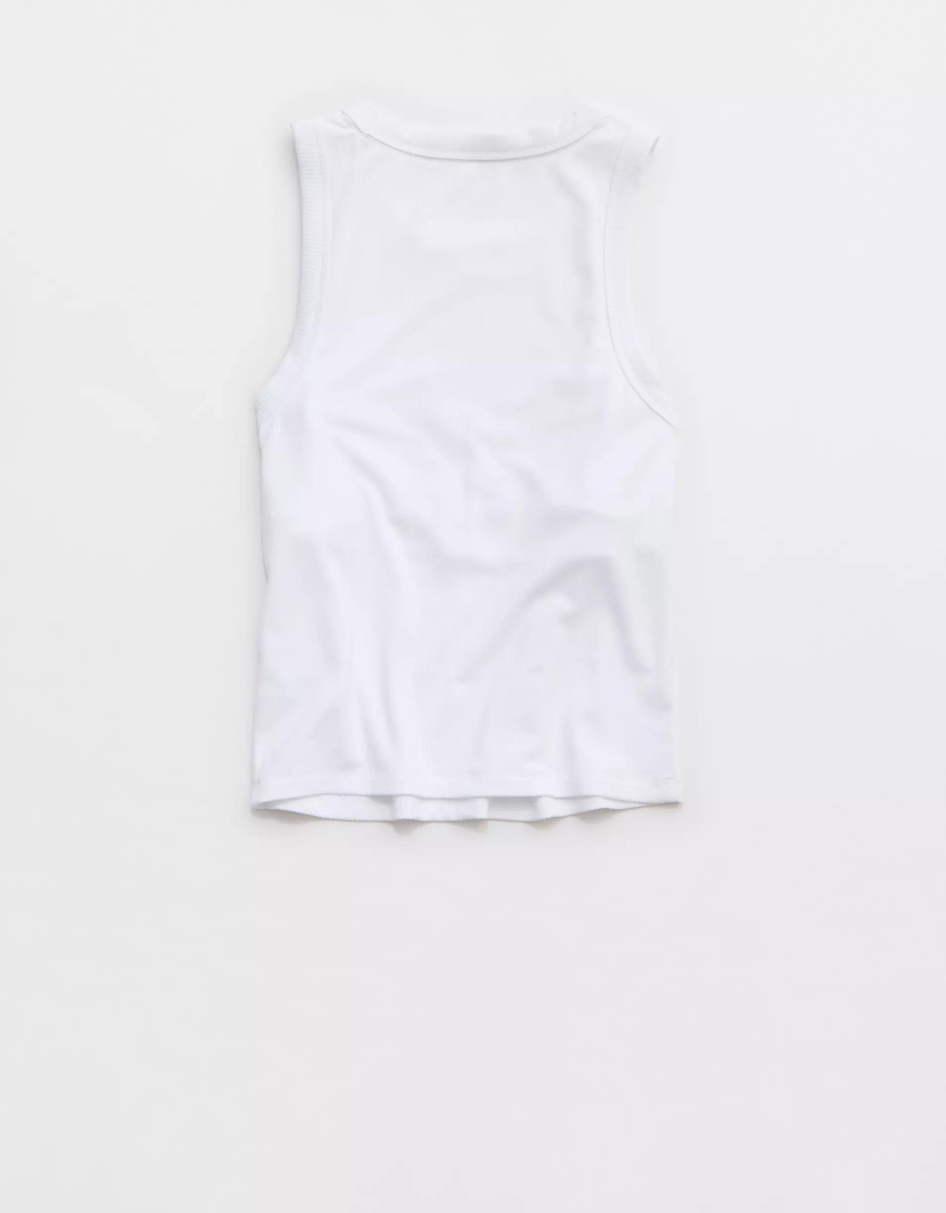 OFFLINE By Aerie Thumbs Up Heavyweight Cropped Tank Top Product Image