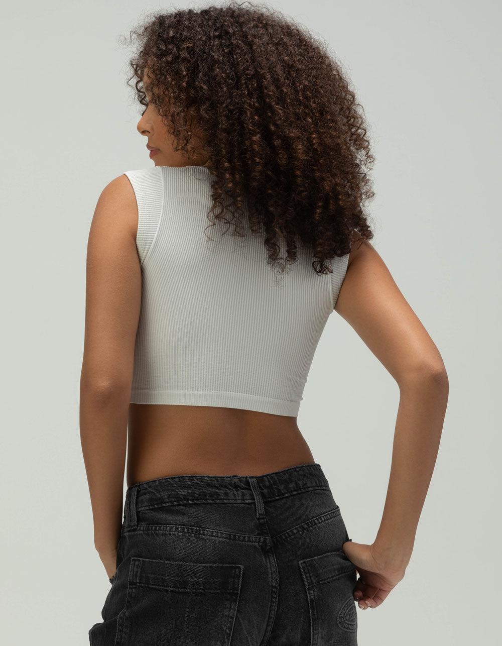 BDG Urban Outfitters Seamless Going For Gold Womens Top - WHITE Product Image