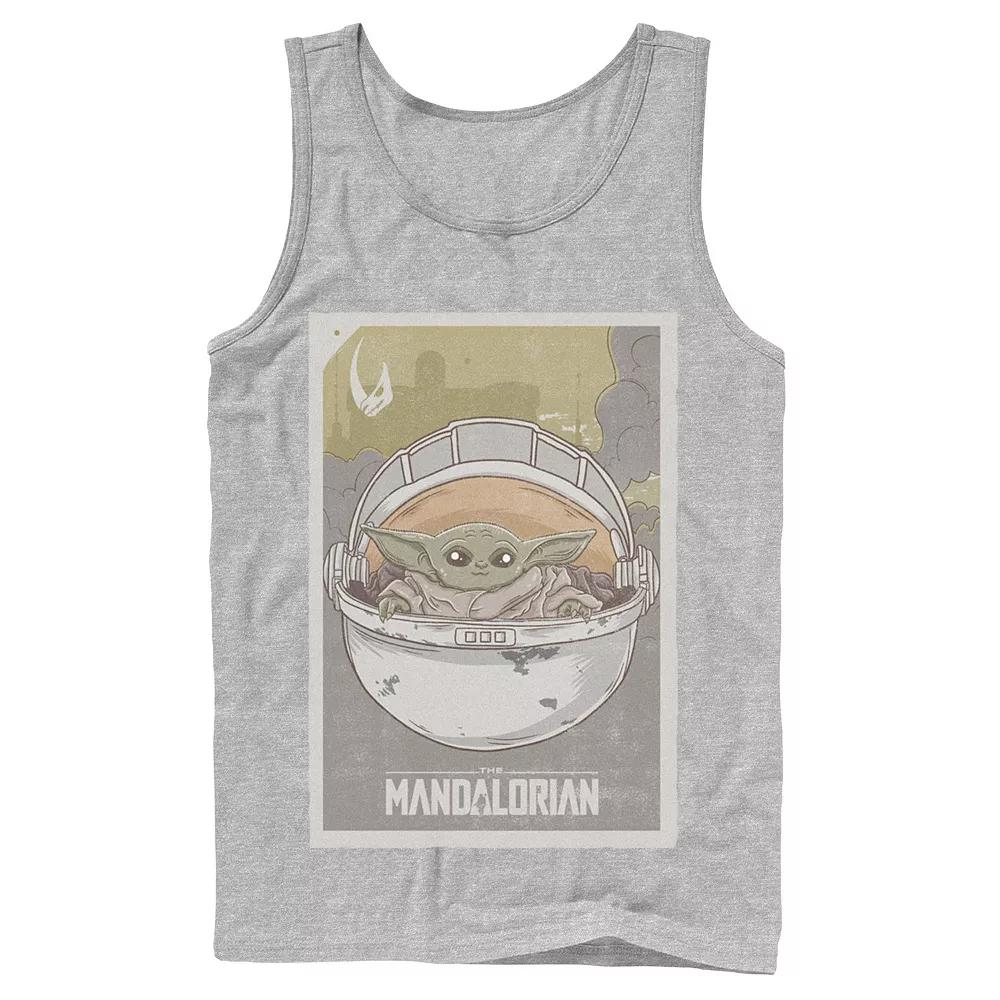 Men's Star Wars The Mandalorian The Child aka Baby Yoda Poster Tank Top,  Product Image