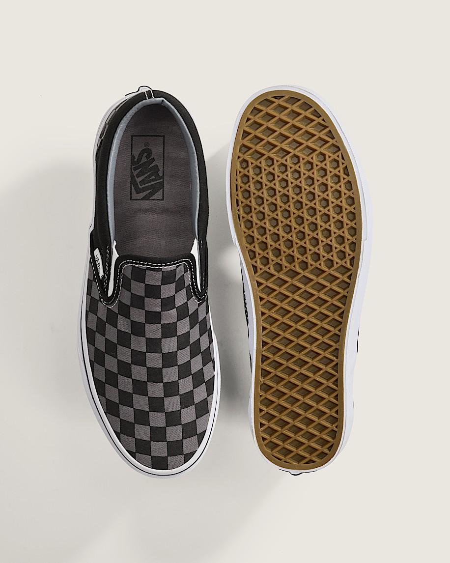 Vans | Classic Checkerboard Slip-On Black/Pewter Shoe Product Image