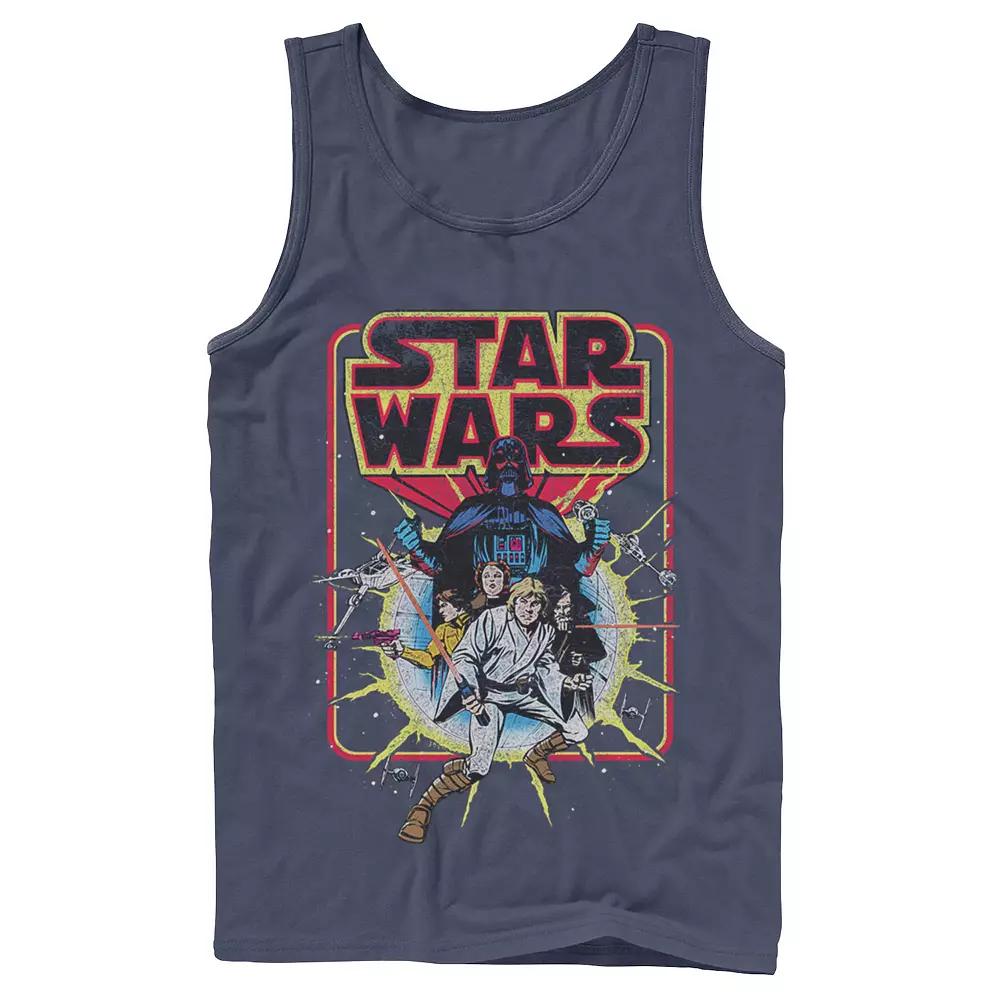 Men's Star Wars Classic Vintage Comic Book Cover Tank Top,  Product Image