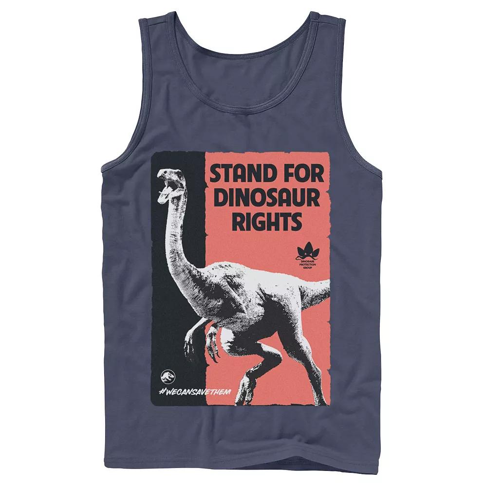 Men's Jurassic World Stand For Dinosaurs Poster Tank Top,  Product Image