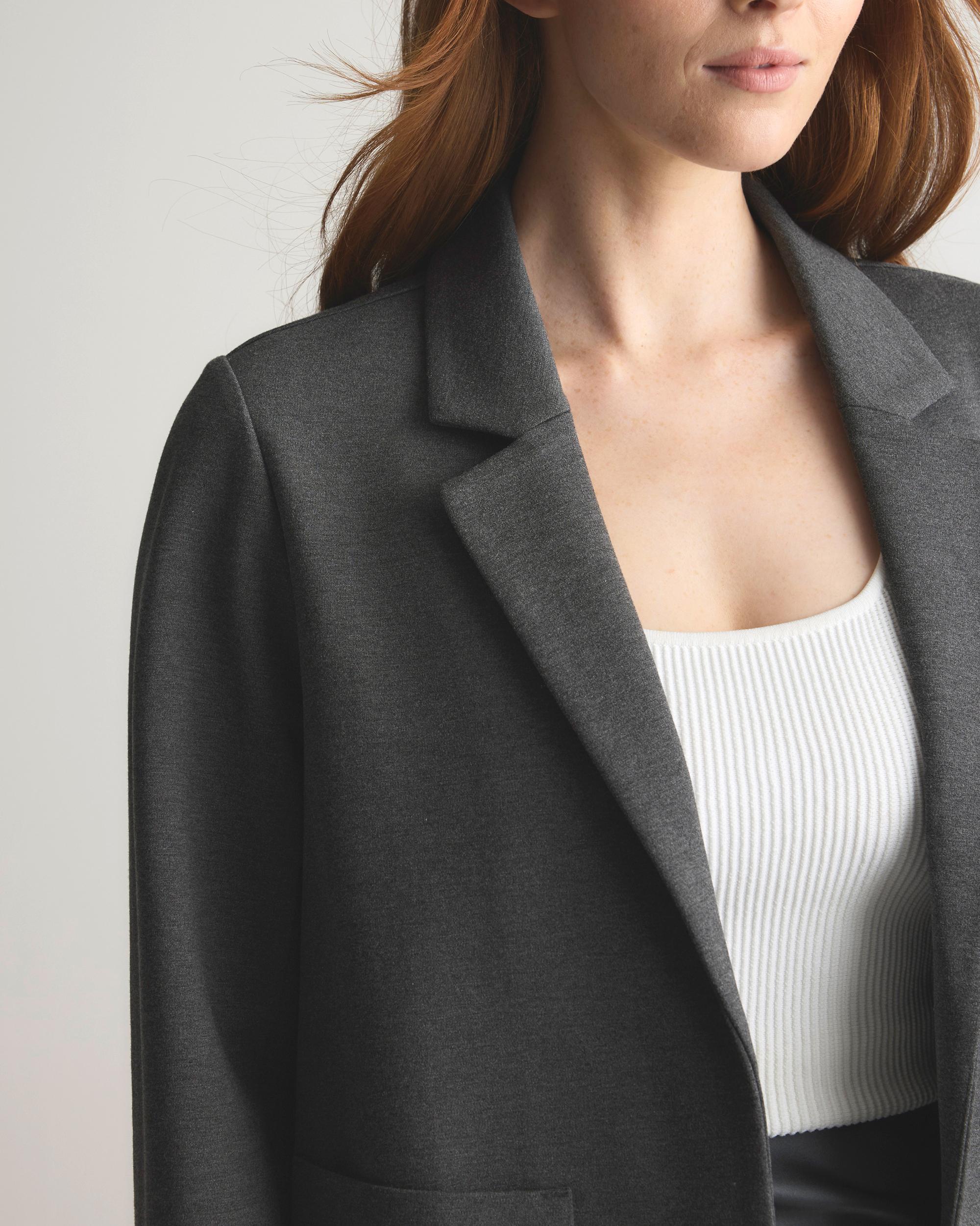 Quince | Women's Ultra-Stretch Ponte Open Blazer Rayon Product Image