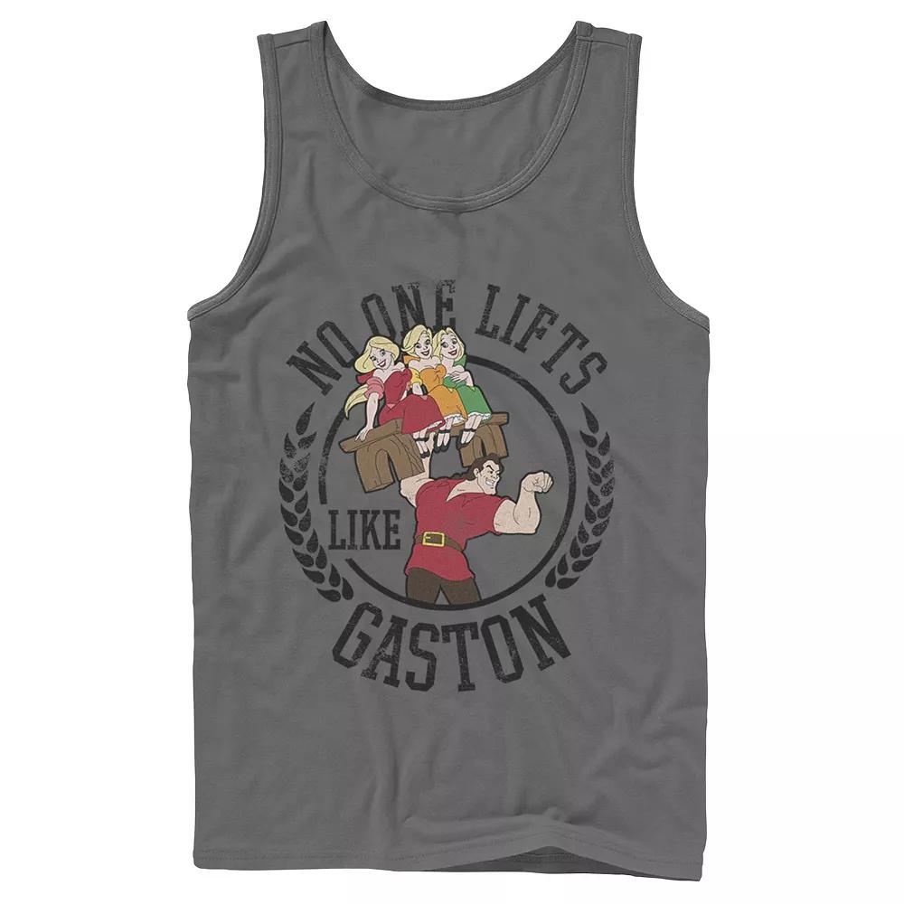 Disney's Beauty and the Beast Men's No One Lifts Like Gaston Badge Tank Top,  Product Image