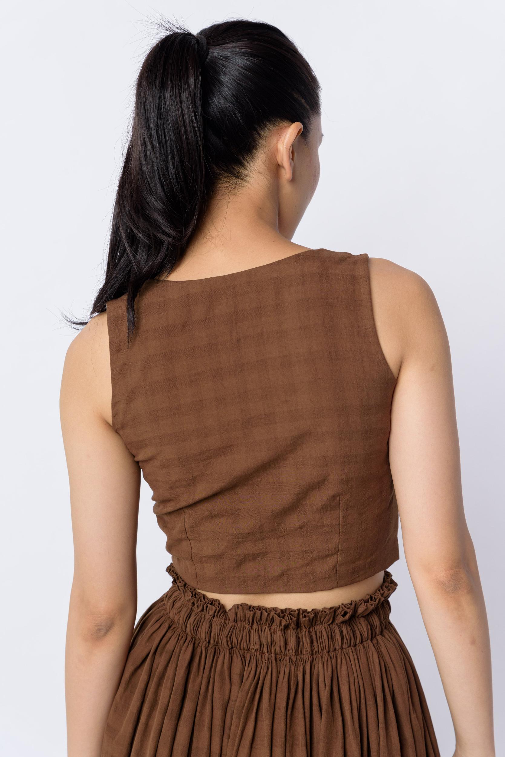 Antique brown blouse Product Image