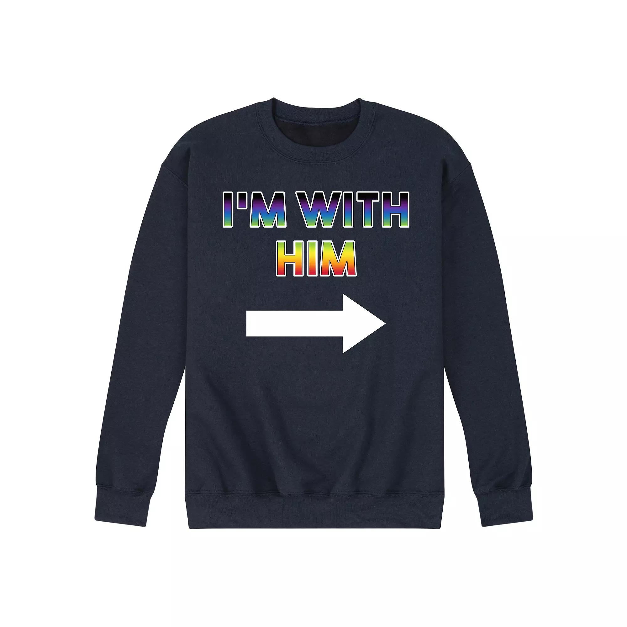 Men's I'm With Him Fleece Sweatshirt,  Product Image