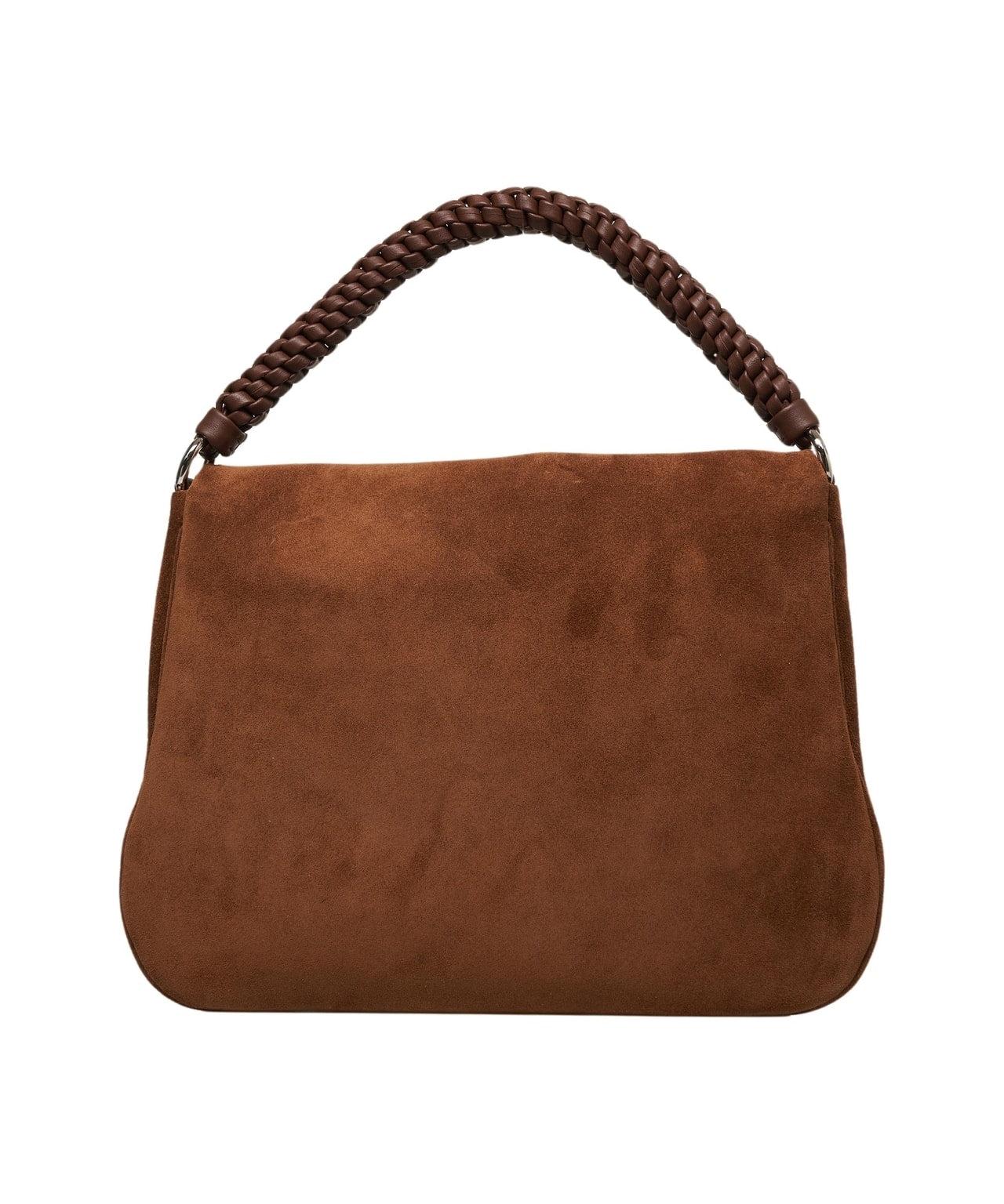Hand bag in suede leather Product Image