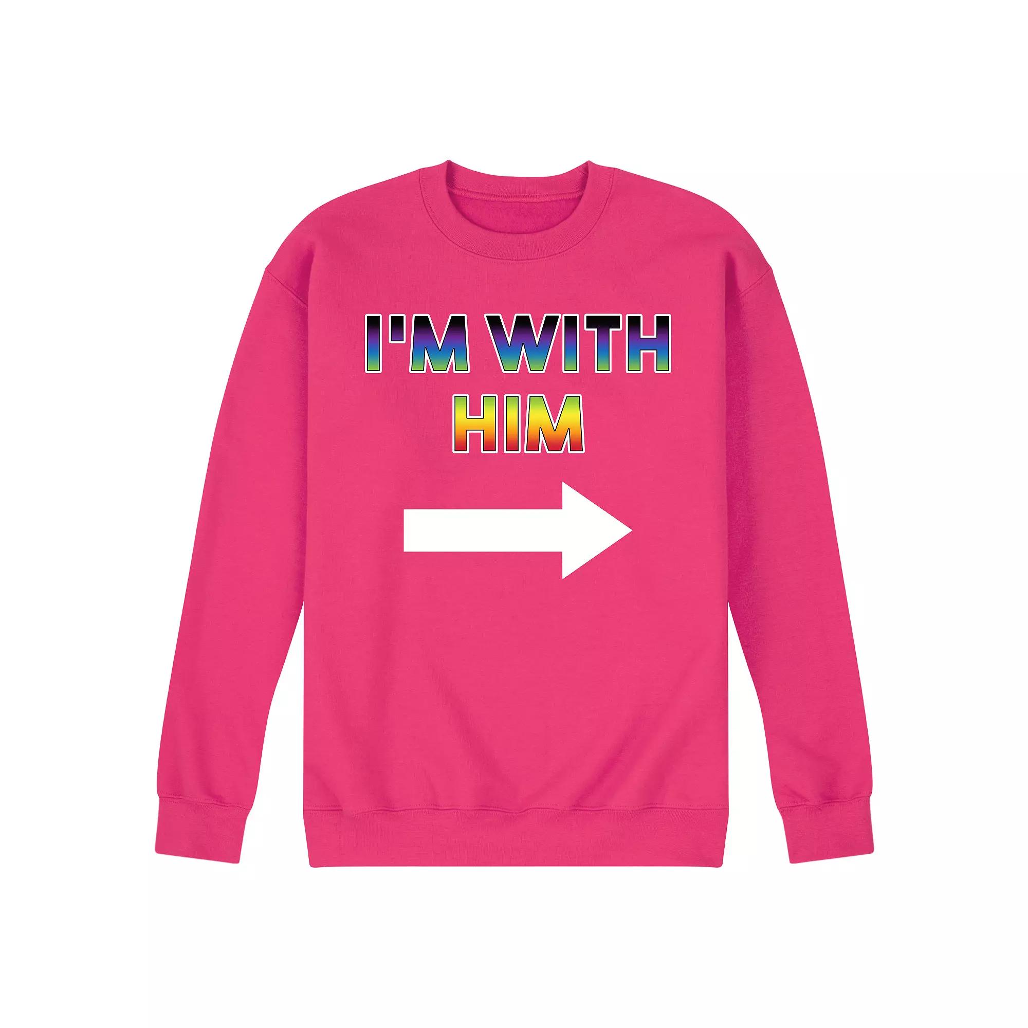 Men's I'm With Him Fleece Sweatshirt,  Product Image