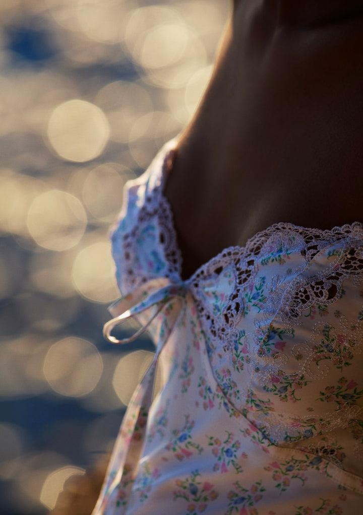 Sweet Escape Midi Slip Dress — White Product Image