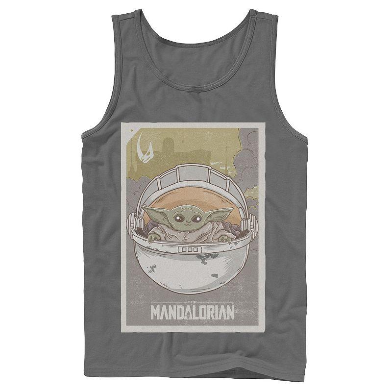 Men's Star Wars The Mandalorian The Child aka Baby Yoda Poster Tank Top,  Product Image