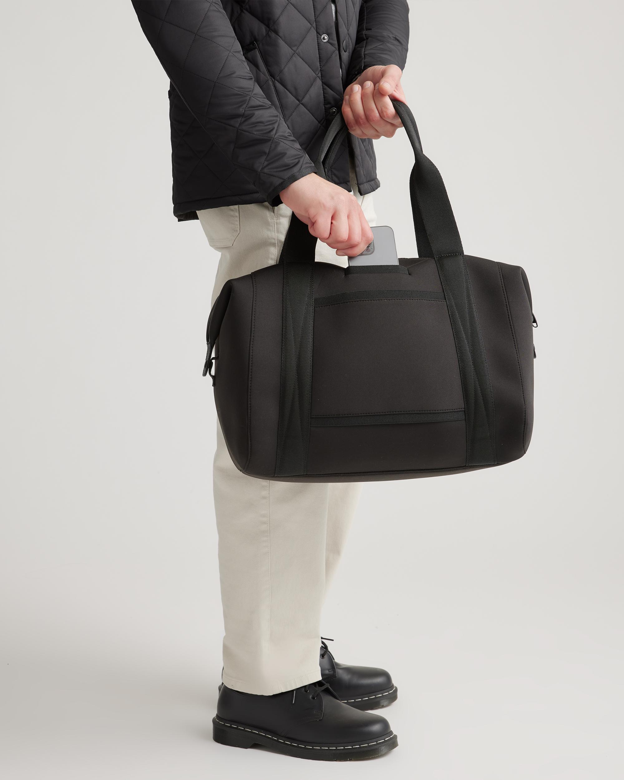Quince | Women's All-Day Neoprene Duffle Bag in Black, Recycled Polyester Product Image