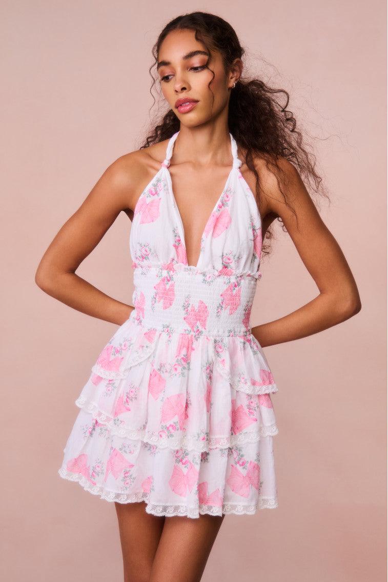 Deanna Rosa Beaux Halter Dress Product Image