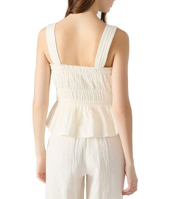 Steve Madden Gabrielle Square Neck Sleeveless Gauze Coordinating Top Product Image
