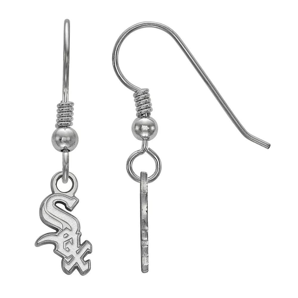 LogoArt Sterling Silver Chicago White Sox Extra Small Dangle Earrings, Women's, Size: 10MM Product Image