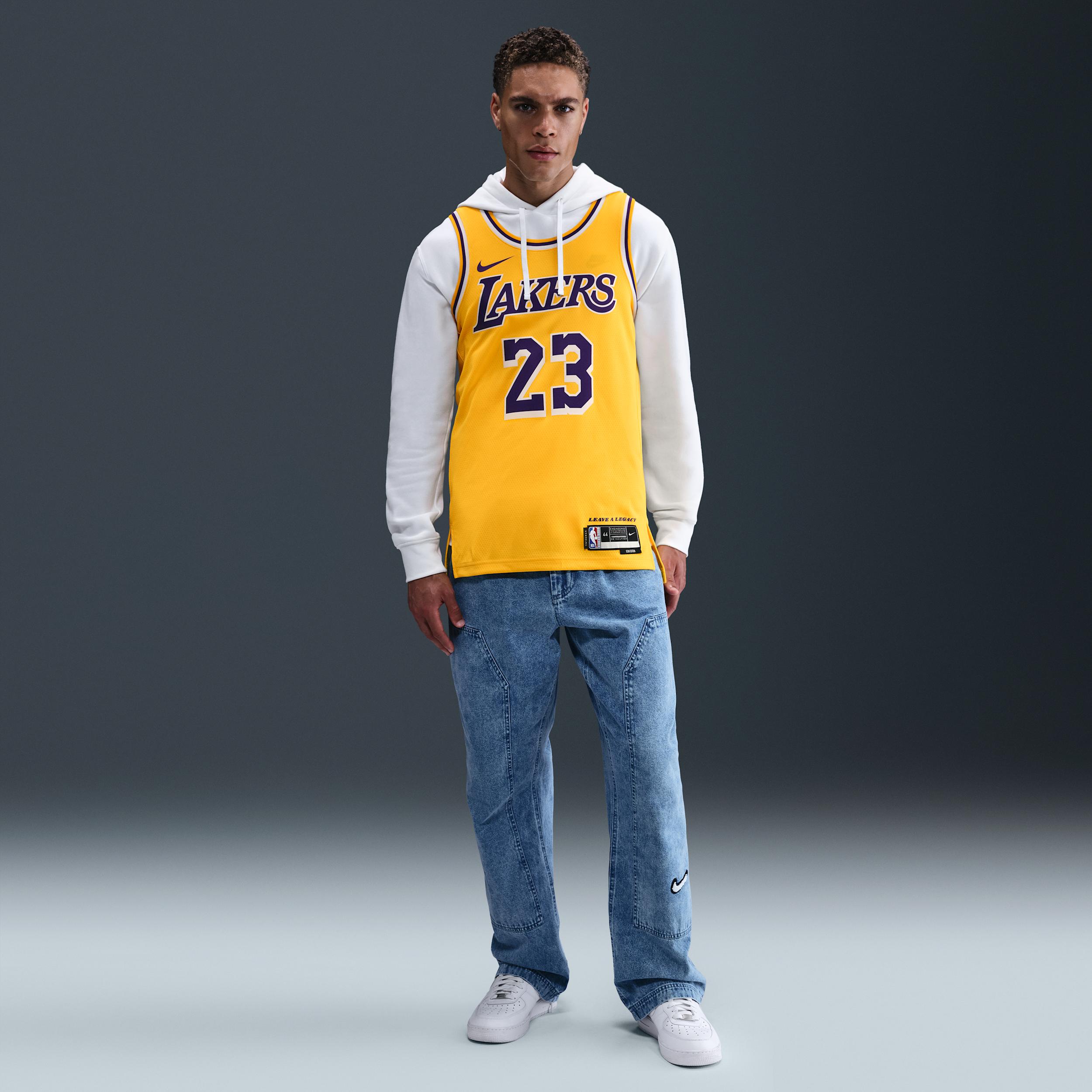 Los Angeles Lakers Icon Edition Nike Mens Dri-FIT NBA Swingman Jersey | DN2009-733 Product Image
