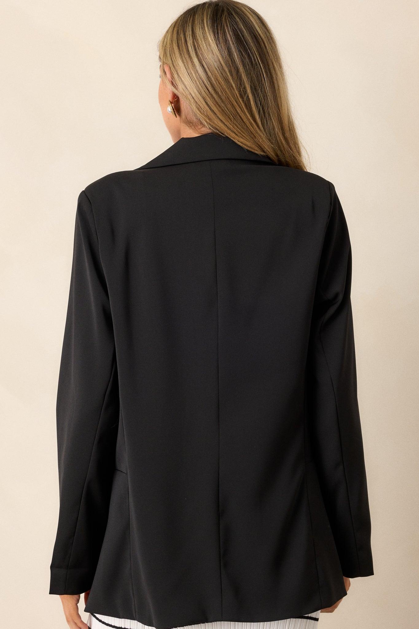 Down To Business Black Blazer Product Image
