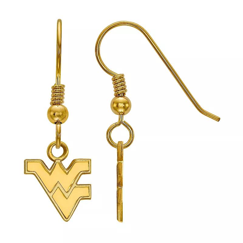 LogoArt Sterling Silver West Virginia Mountaineers Extra Small Dangle Earrings, Womens Product Image
