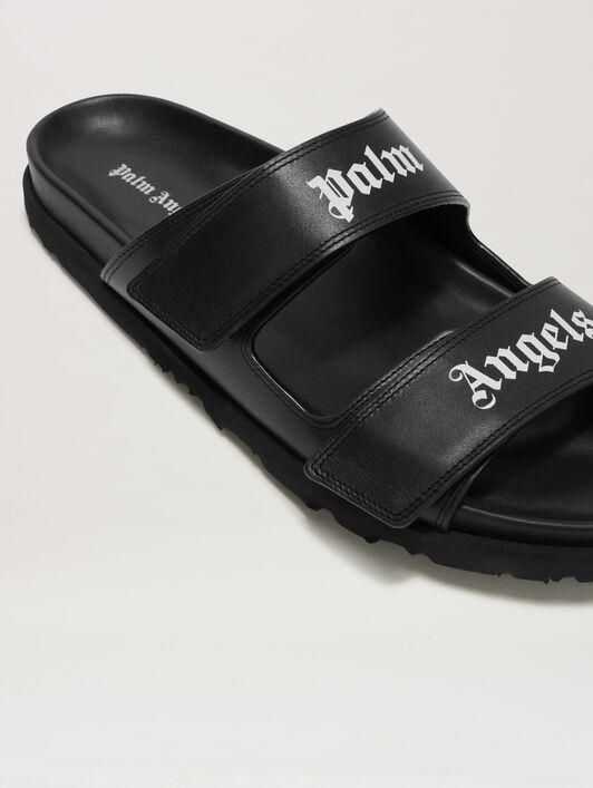 LOGO LEATHER SANDAL Product Image