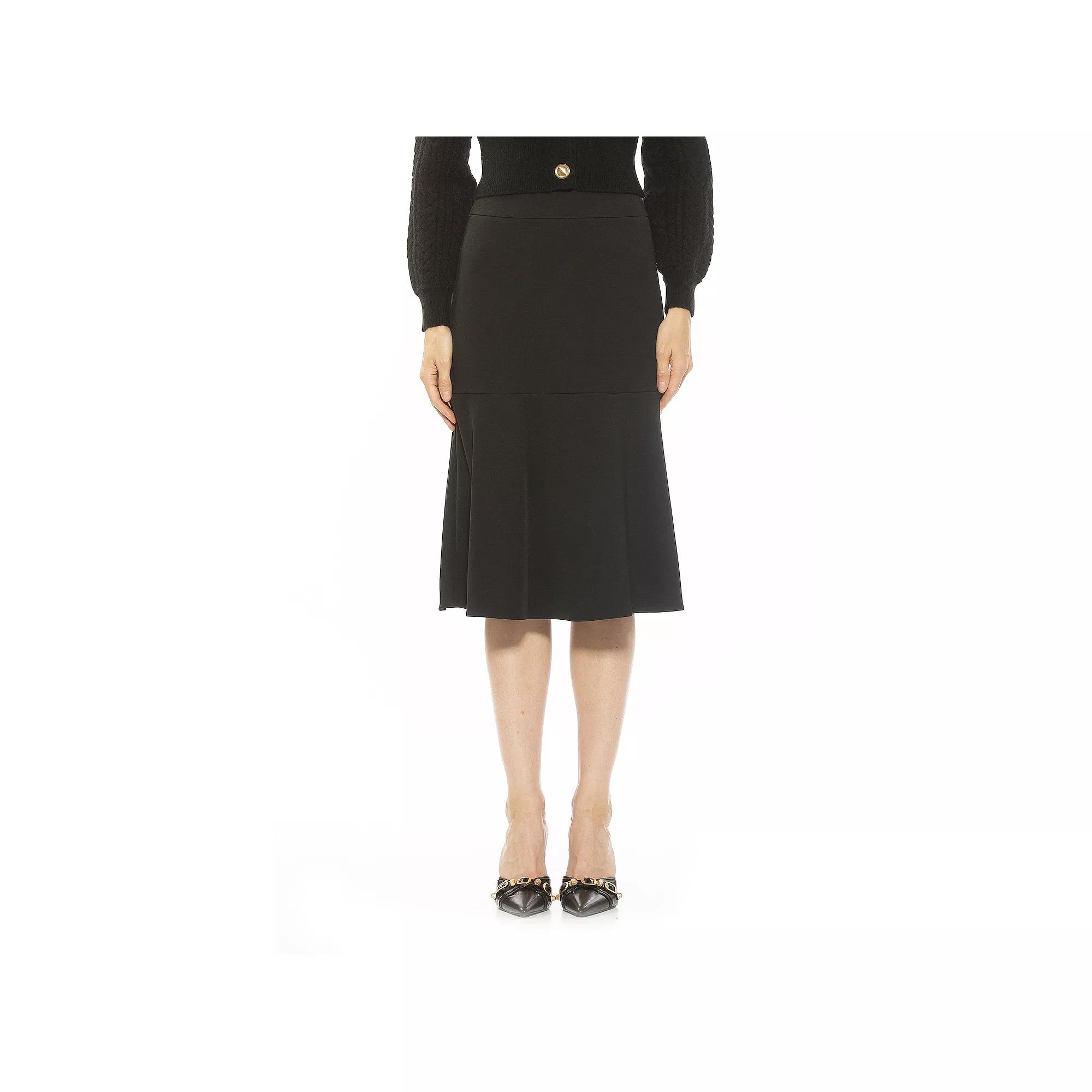 Women's ALEXIA ADMOR Ezra Midi Flared Skirt,  Product Image