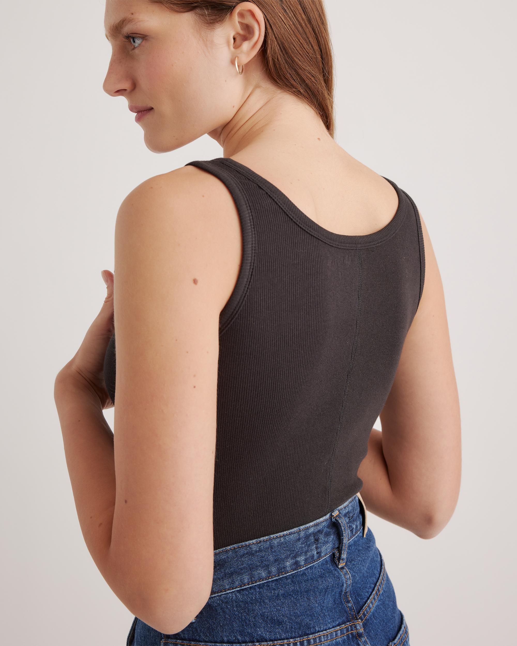 Quince | Women's Micro-Rib Scoop Neck Tank Top Organic Cotton Product Image