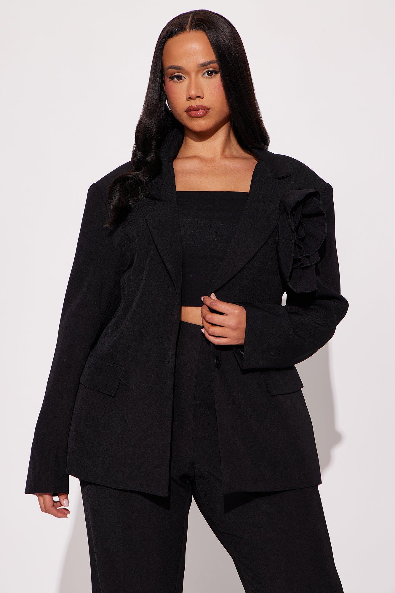 Rosetta Blazer Pant Set - Black Product Image