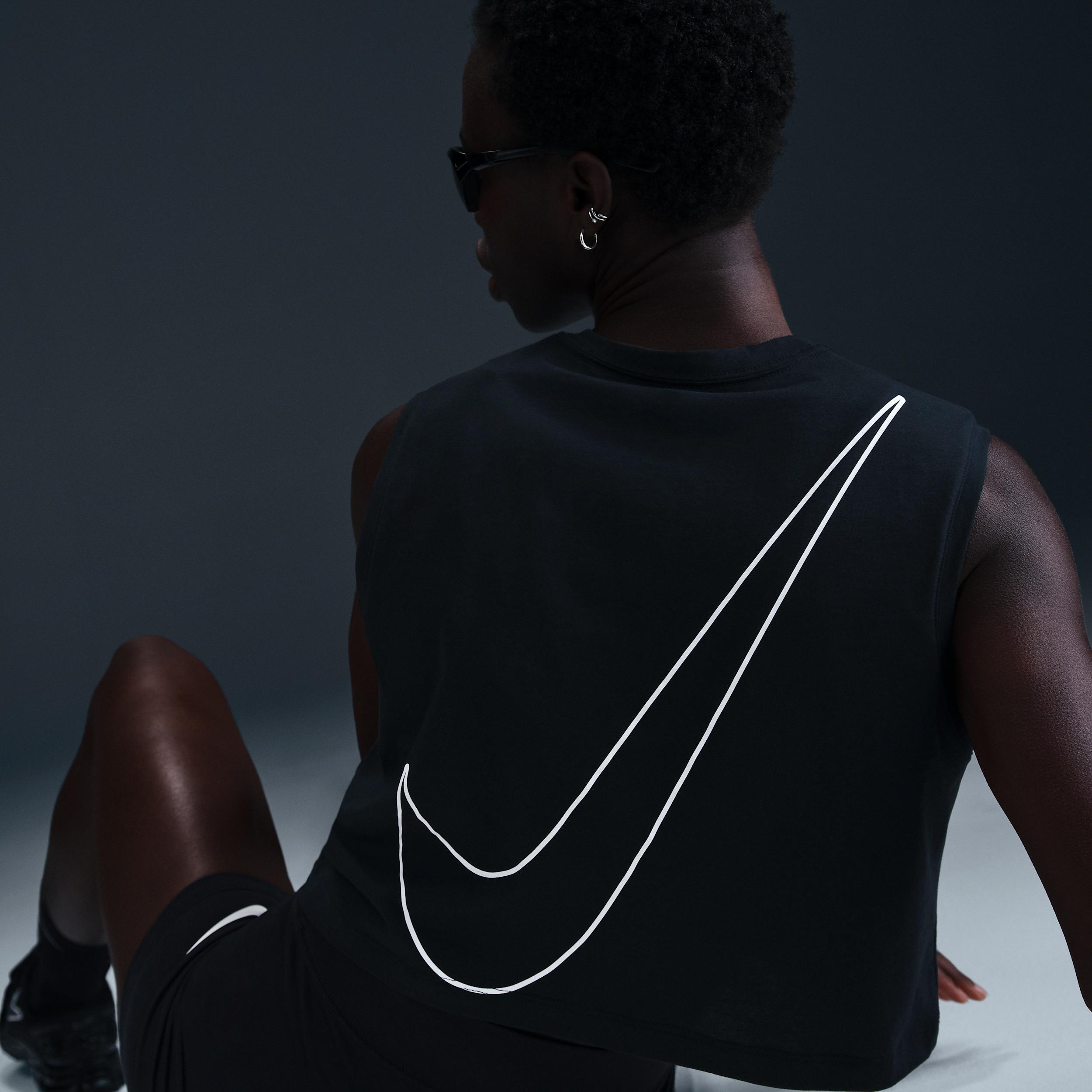 Women's Nike Sportswear Club Sleeveless Cropped Graphic T-Shirt Product Image