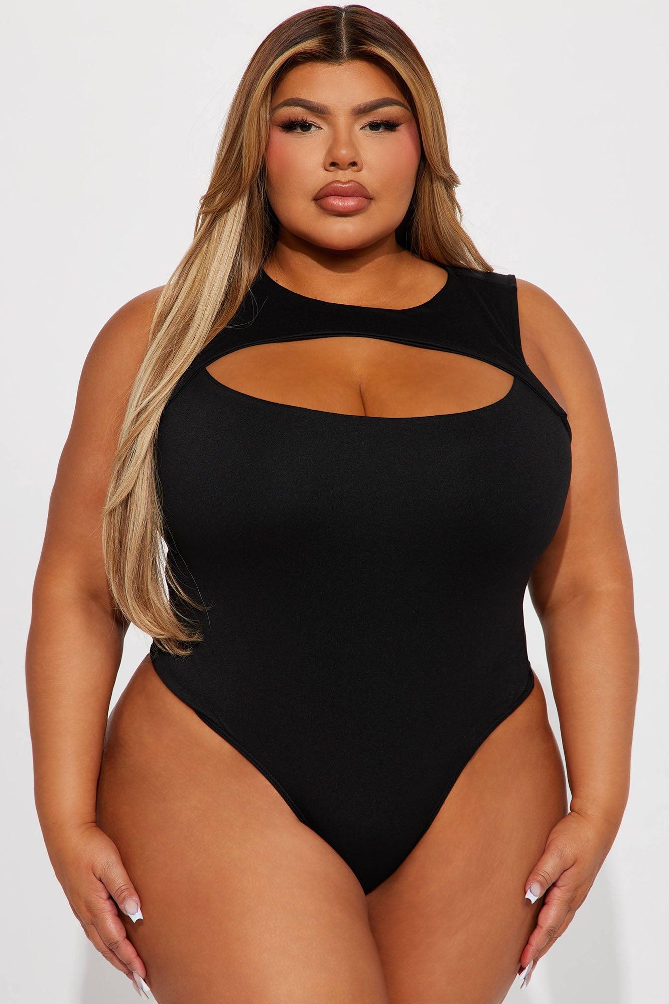Eli Cut Out Bodysuit - Black Product Image