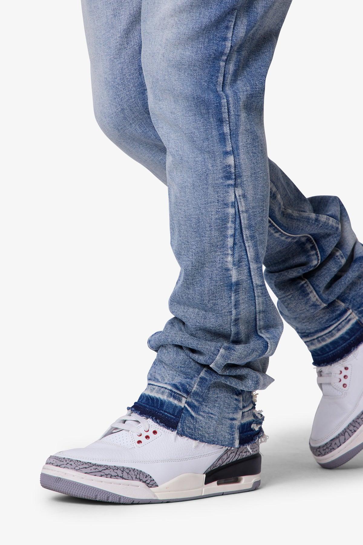 X514 Skinny Stacked Denim - Medium Blue Product Image