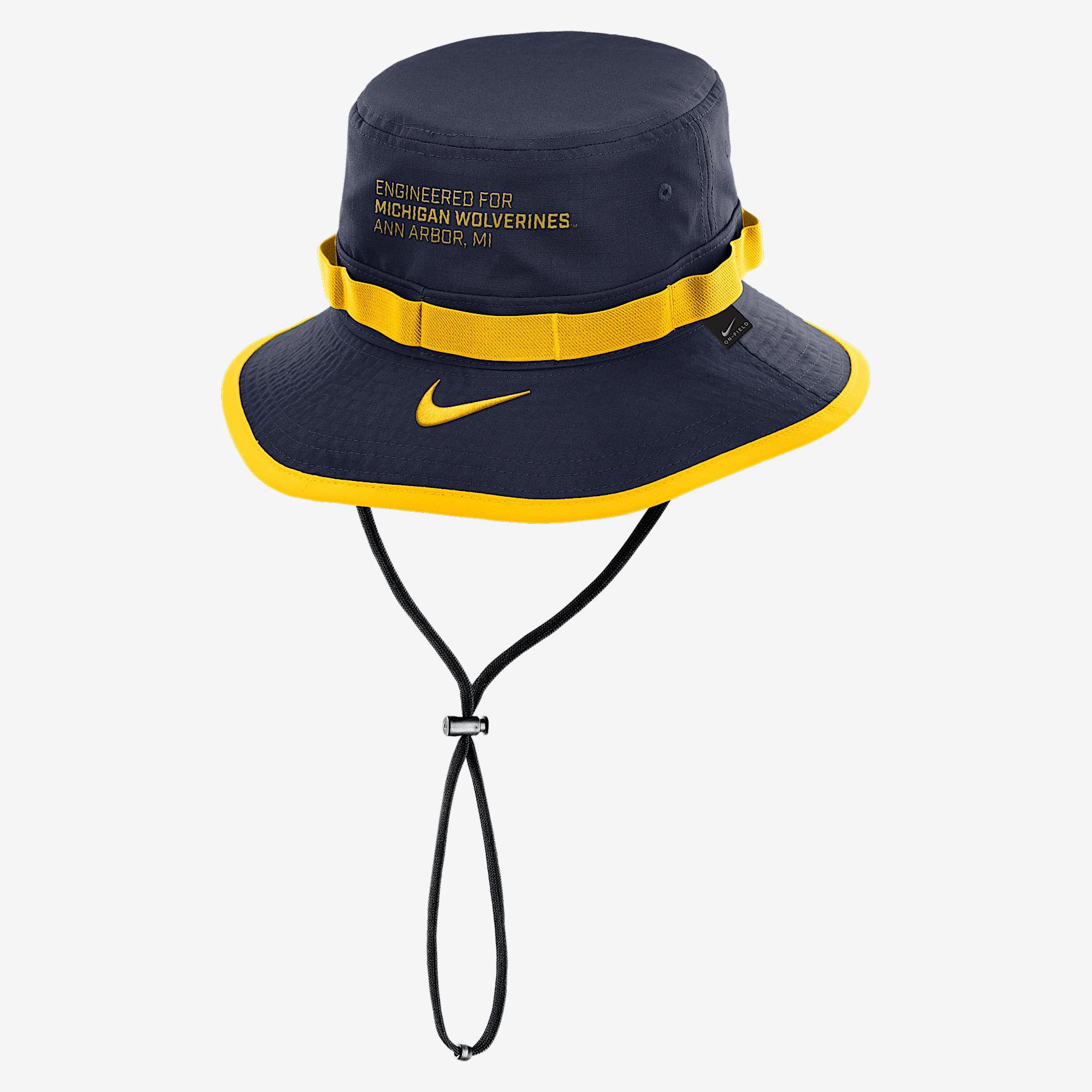 Michigan Sideline Apex Gameday Boonie Men's Nike Dri-FIT College Bucket Hat Product Image