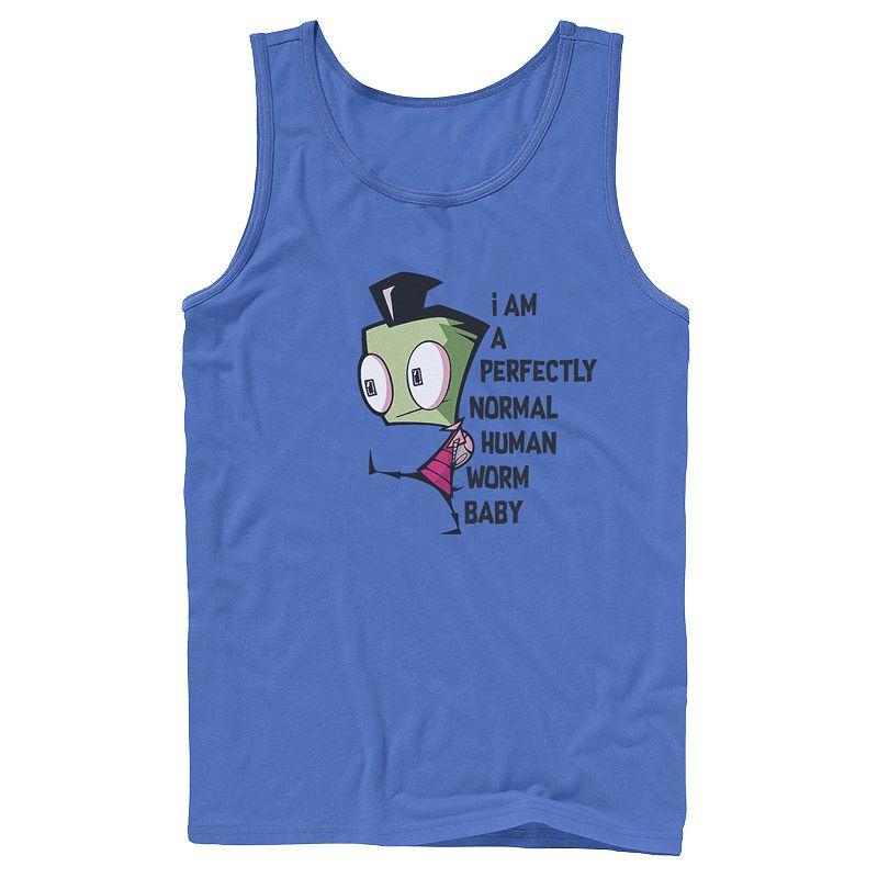 Men's Nickelodeon Invader Zim And Gir Watercolor Portrait Logo Graphic Tank Top,  Product Image