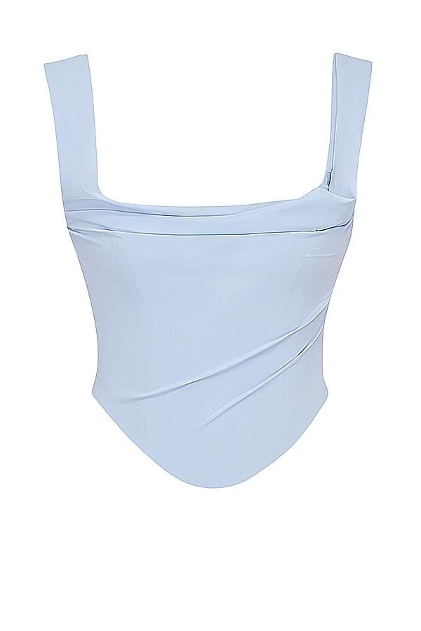 Una  soft blue corset Product Image