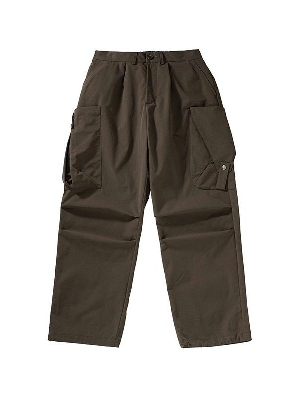 Men's Pockets Loose Cargo Pants Product Image