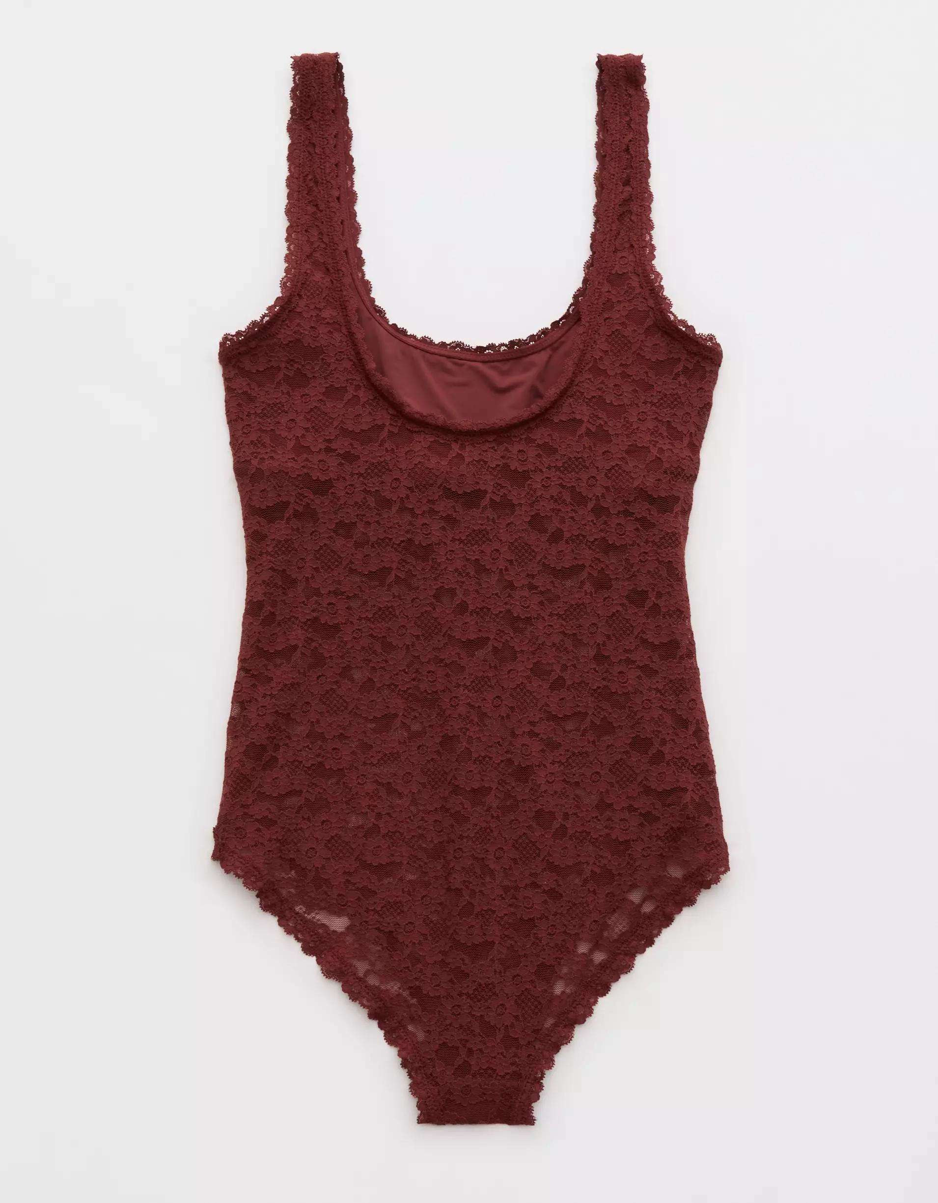 Show Off Vintage Lace Scoop Bodysuit Product Image