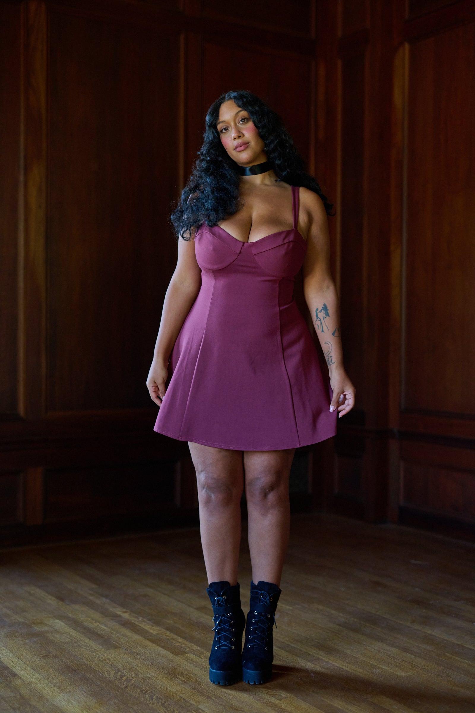 The Bordeaux Chateau Dress Product Image