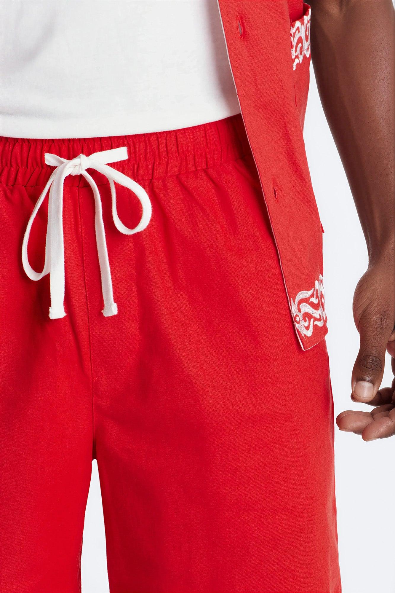 Relaxed Coastal Isla Short - Red Male Product Image