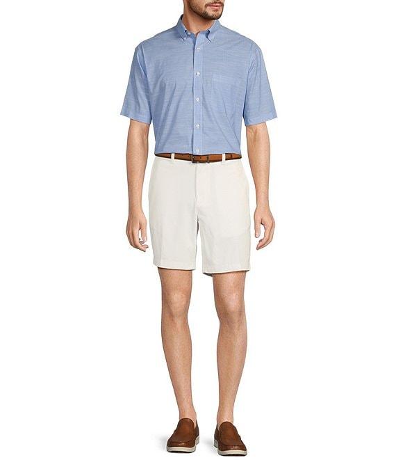 Gold Label Roundtree & Yorke Big & Tall Full-Fit Non-Iron Button Down Collar Short Sleeve Sport Shirt Product Image