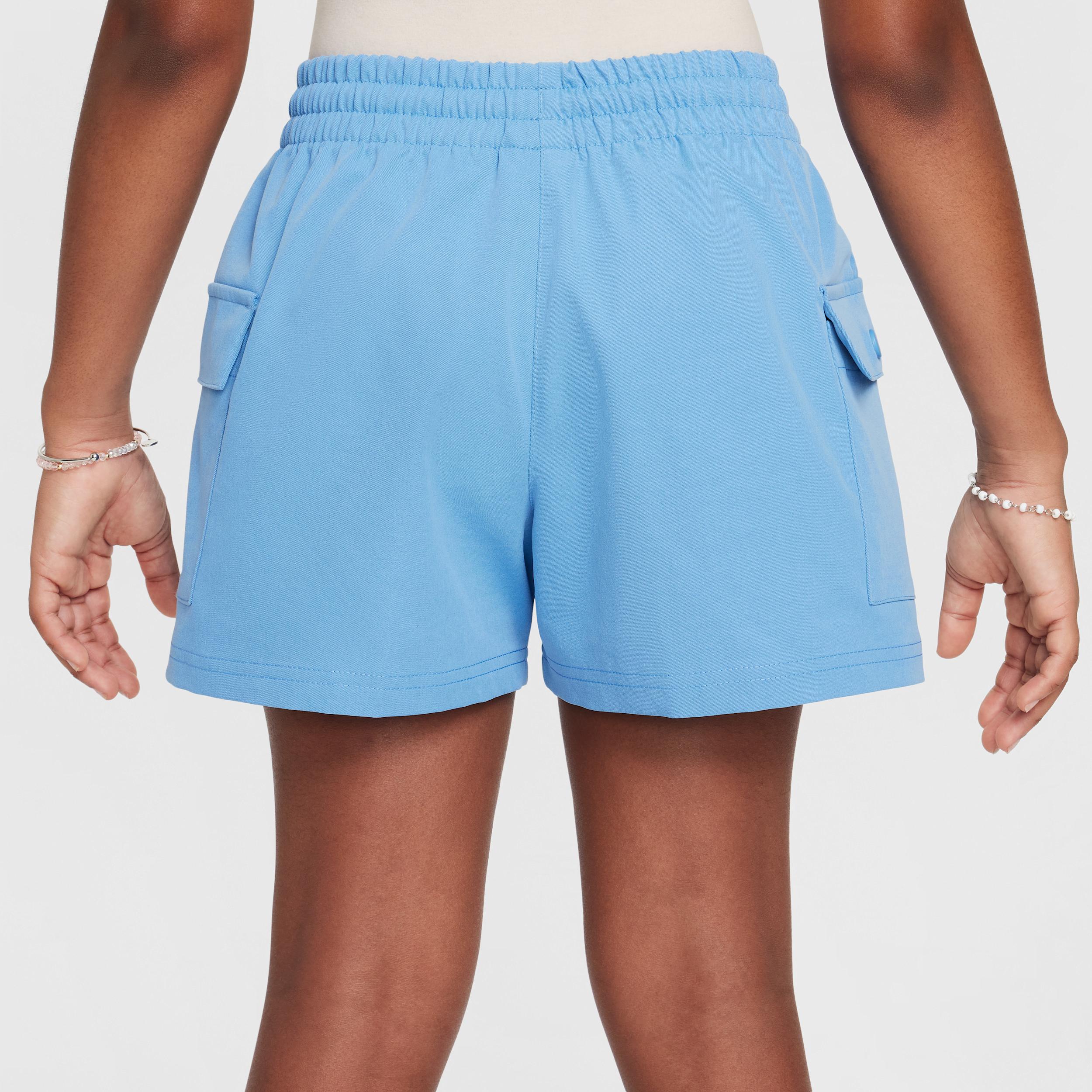 Unisex Nike Sportswear Girls' Woven Cargo Shorts Product Image