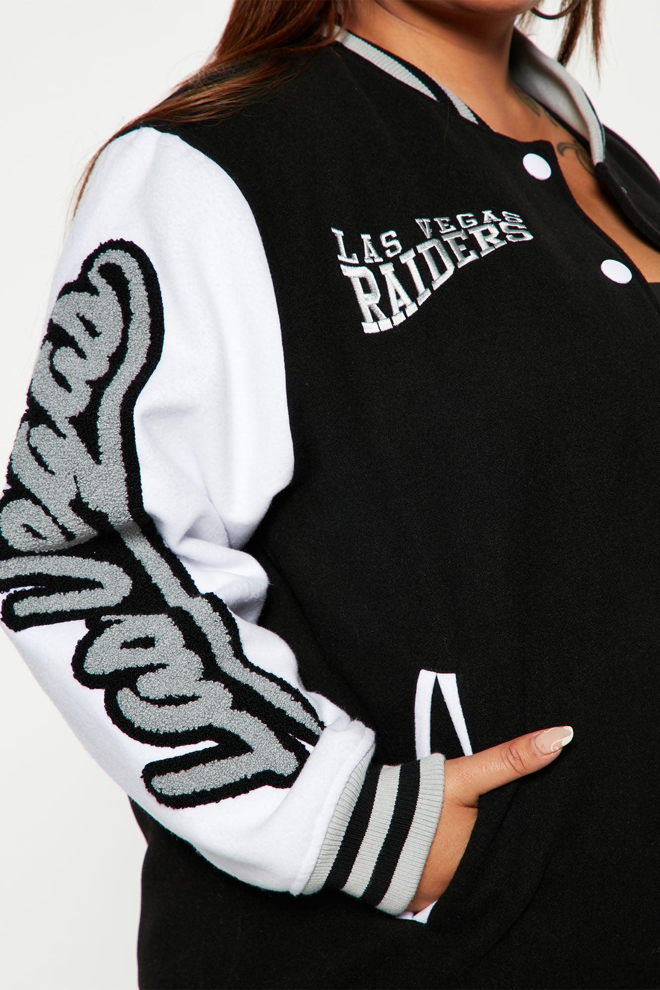 Las Vegas Raiders Letterman Jacket - Black/White Product Image